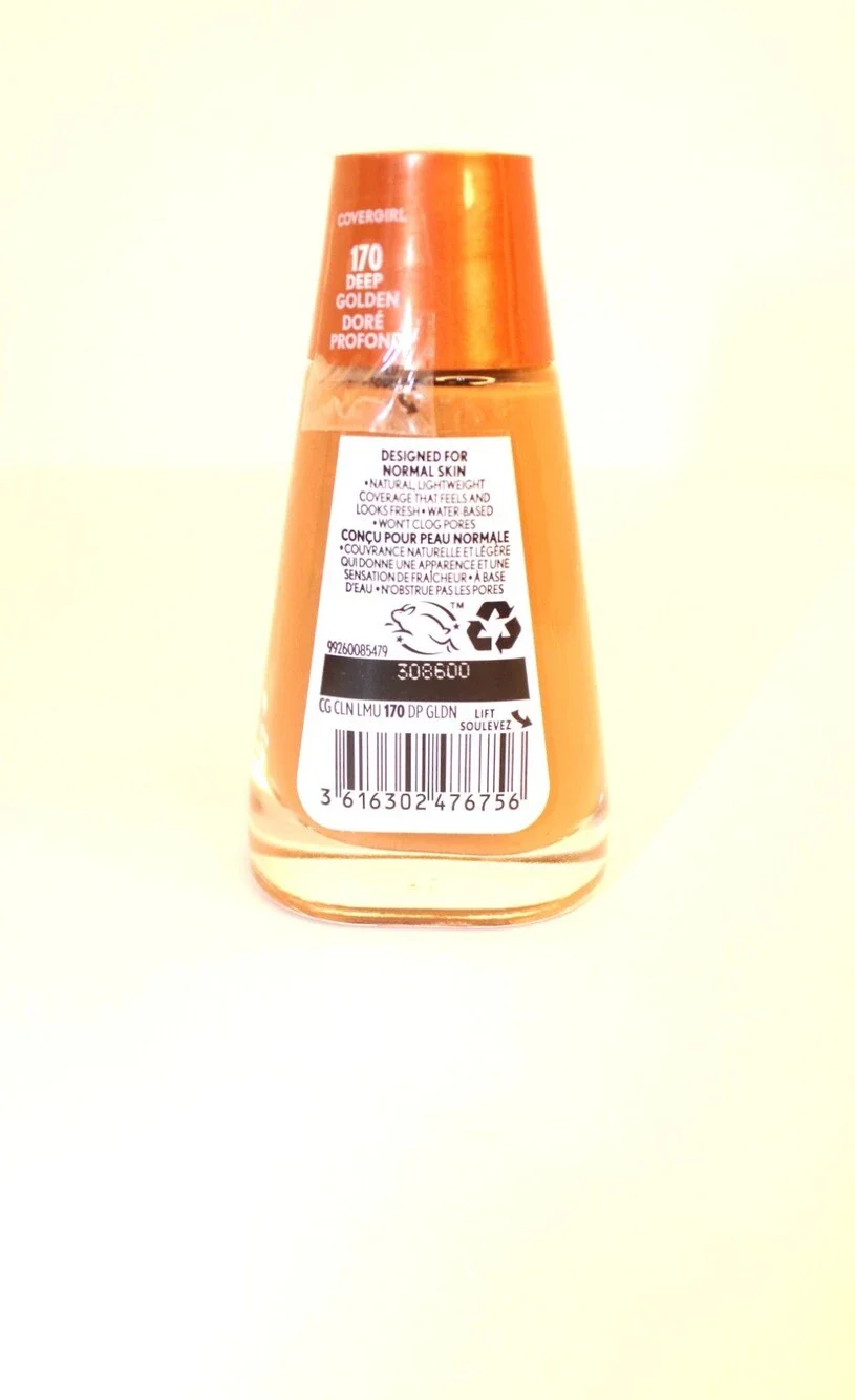 COVERGIRL Clean # 170 Liquid‎ Foundation Deep Golden 30ml / 1oz New Sealed